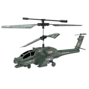 SkyHigh RC Model Airplane Stand for Diecast Military Attack Helicopter with LED Light and Sound