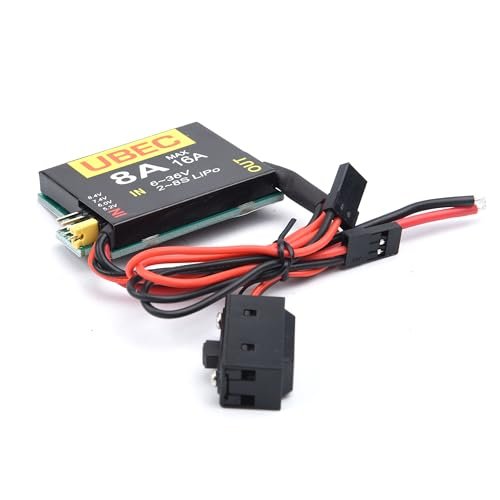 Readytosky UBEC 8A 2S 8S 6 36V 8A BEC 5.2V 6.0V 7.4V 8.4V Servo Separate Power Supply for RC Arm Gripper Robot Fix Wing Airplane
