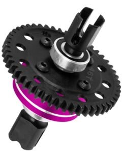 HopsupRC 1/8 Scale RC Pilot Figures Upgrade Kit with 46T Differential Slipper and 45 Steel Spur Gear for Outcast Kraton Notorious Mojave Felony 6s BLX Models Pink