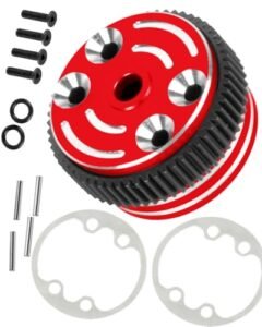RCMYou RC Differential Case Upgrades Part with RC Living Oil for 1/10 Slash 2WD VXL Stampede 2WD VXL XL5 Rustler 2WD VXL XL5 Bandit 2WD VXL Aluminum Alloy Differential Case Hop Ups Red