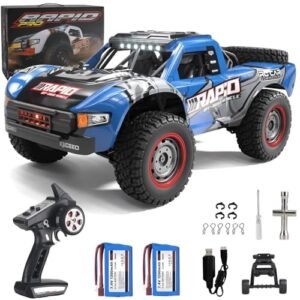 Yidedraw 1 14 Scale 30 MPH RC Cars 4WD Remote Control Truck All Terrain Trophy Buggy for Adults and Kids with 2 Batteries RTR