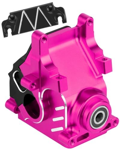 BRCatWPark RC Overdose Aluminum Gearbox Case Upgrade for 1/8 1/7 1/10 Scale Kraton Outcast Talion Typhon Notorious Infraction Felony Mojave Limitless Senton 6s BLX Models Pink