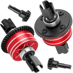 BRCatWPark 1/7 Scale RC Tires Upgrade Kit with 42T Differential and 15T Main Gear for Infraction Limitless Mojave and More