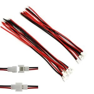 10 Pairs 51005 51006 2.0mm Pitch 2 Pin Aerial Docking Connectors for Syma RC Chinook Helicopter Lipo Battery Charging