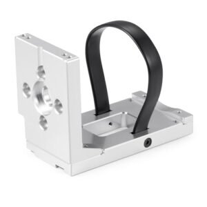 RCHUBAM 1/5 Scale RC Truck Bodies Aluminum Motor Fixing Mount with Stabilize Strap for X Maxx 6S XRT 1 6 8S Models Silver
