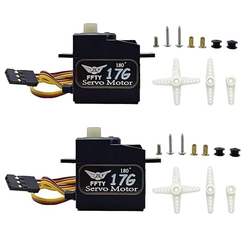 2PCS 17G Micro Digital Servo Motor for SPAD RC Airplane Plans Upgrade Parts Max Angle 180°
