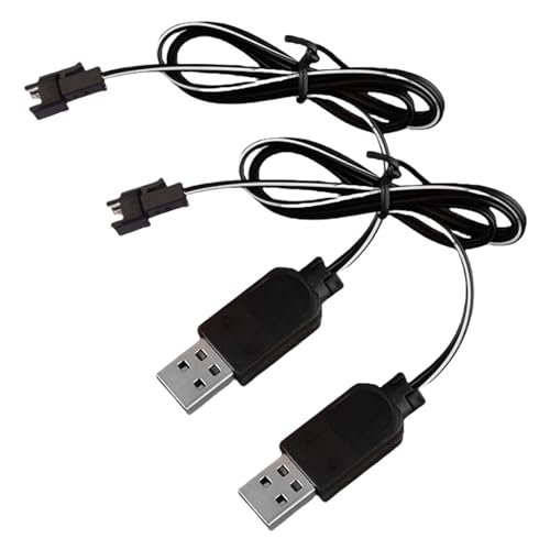 USB 3.7V Li ion Battery Charger with SM 2P Plug for Amphibious RC Car Battery and Toys 2PCS