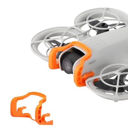 Hesupy RC Trophy Truck Frame Protective Bumper Cover Guard for DJI Neo Drone Lens Safety Anti Collision Protector Quick Release Camera Gimbals Guard Safety Protection Bar Accessories Orange