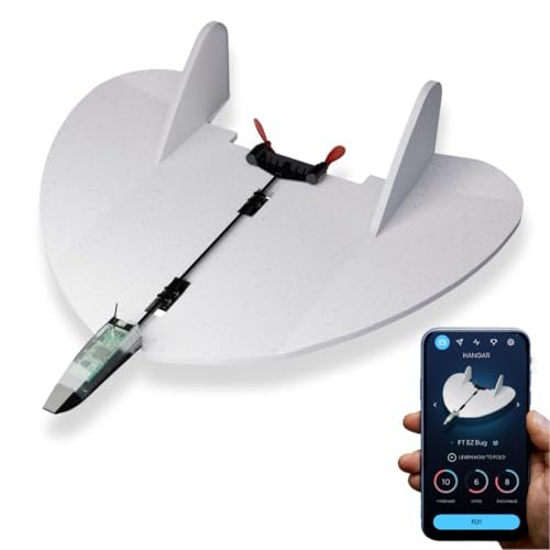 POWERUP 4.0 Easy to Fly RC Jet Smartphone Controlled Paper Airplane Kit with Autopilot Gyro Stabilizer for Hobbyists and Pilots