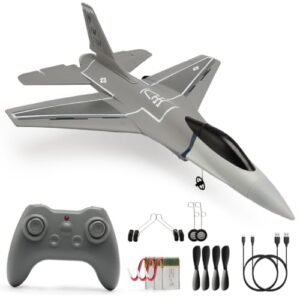 Jaming RC Jet Glider 3 Channel Remote Control Airplane with 6 Axis Gyro for Beginners Adults and Kids