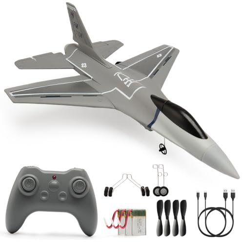 Jaming RC Jet Glider 3 Channel Remote Control Airplane with 6 Axis Gyro for Beginners Adults and Kids
