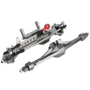 VP Nitro RC Fuel Compatible CNC Aluminum Complete Axle Set for 1/10 Axial SCX10 III TRX4 RC Crawler Upgrades