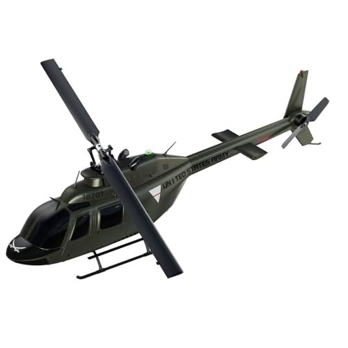 Carmanon Bell 206 Scale RC Helicopter 27 1 Model Collectable Remote Control Helicopter with Auto Hover for Adults Beginners