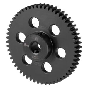 LSG RC Steel Motor Gears 8mm Mod 1 35T 48T 49T 55T 56T Pinion Gear for Tra-xxas Slash X maxx 8S XRT 1/5 1/6 1/8 1/10 RC Car Truck (56T)