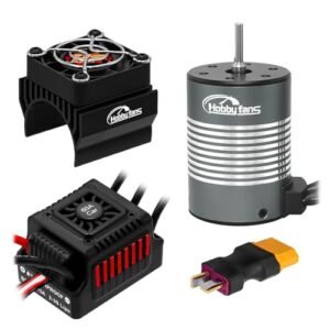 Hobby Fans S3650 3900KV Brushless Motor with 60A ESC Combo Set for 1/10 Electric RC Car Kits