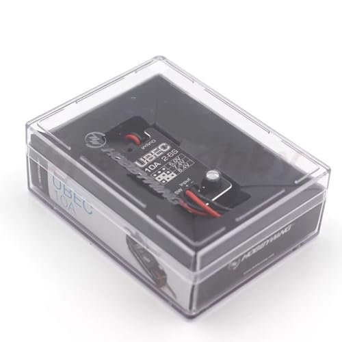 SPARKHOBBY Waterproof UBEC 10A Voltage Regulator Module 2-6S 6/7.4/8.4V 10A Adjustable Metal Shell for Hobbywing BEC for RC Car Parts (1PC UBEC 10A)
