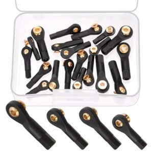 Glarks 20pcs M2 M2.5 M3 Lever Steering Linkage Tie Rod End Ball Head End Without Screws and Nut for 4 Wheel Steering RC Car