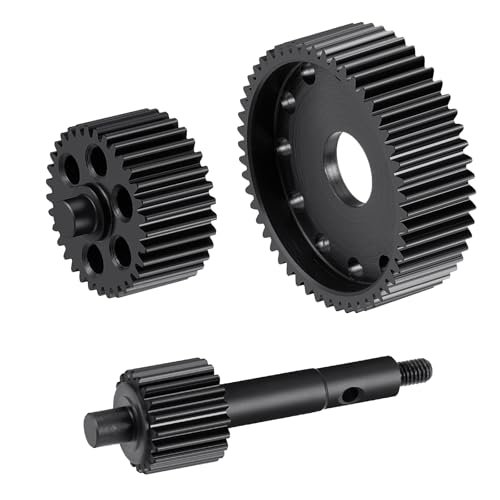 BRKRC 40CR Steel Transmission Gear Set 52T 33T 20T for Tamiya 1/10 RC BBX BB 01 Upgrade Parts