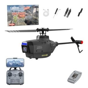 YOMTDIY Cricket RC Helicopter with 1080P Camera 2.4G 4CH Remote Control Drone for Beginners and Adults
