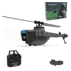 YOMTDIY Diablo RC Helicopter with 1080P Camera 2.4G 4CH Remote Control Military Aircraft Scout Drone for Beginners and Adults