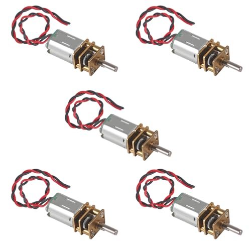 DIANN 5pcs Mini Micro N20 Gear Motor for DIY Mini Hot Wheels RC Car DC 3V 6V Slow Speed Full Metal Gearbox