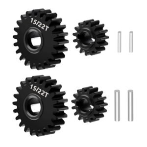 BRKRC Steel Underdrive Portal Gears Set for 1/18 RC Crawler Redcat Ascent 18 Upgrade Parts 15 22T Cheap RC Tires