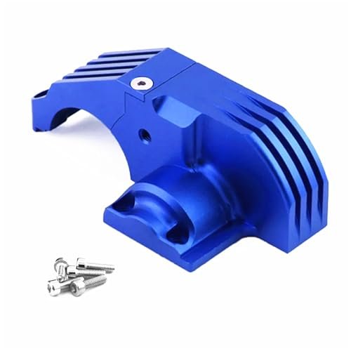 Aluminum Main Gear Protection Motor Cover 8987 for 1/10 Maxx 89076 4 Wide Maxx 2.0 89086 4 4S Upgrade Part Navy Blue Compatible with RC 350 Wide Body Kit