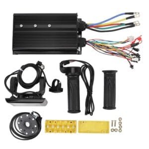KTM RC 390 Throttle Body Upgrade Kit Brushless Motor Controller 80A 60V 72V 2000W to 5000W with S966 LCD Display and 20X Speed Adjustment