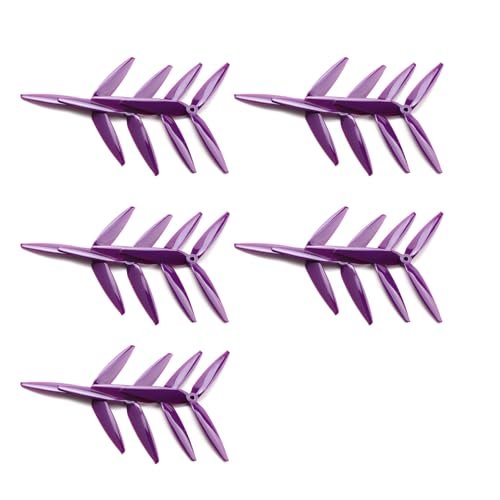 Dodoore 10 Pairs Drone Propellers, 7X4X3 7040 7 Inch 3-Blade Props 10CW+10CCW Propeller for 7inch 8inch FPV Racing Drone (Purple)