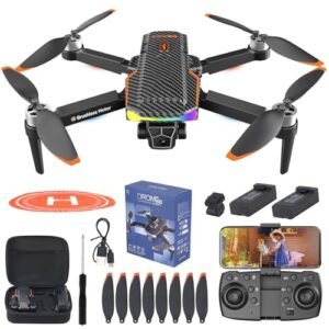 Foldable FPV Drone with 1080p HD Camera Brushless Motor One Key Take Off Land Optical Flow Positioning 360 Flip Waypoint Fly for Kids Adults Beginners