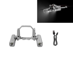LICHIFIT Mini4 Pro Drone Searchlight Night Light for DJI Mini 4 Pro Rechargeable Dual Light 360 Rotation Multiple Modes Perfect for RC Helicopter Night Flight