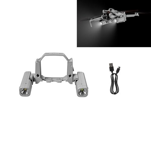 LICHIFIT Mini4 Pro Drone Searchlight Night Light for DJI Mini 4 Pro Rechargeable Dual Light 360 Rotation Multiple Modes Perfect for RC Helicopter Night Flight