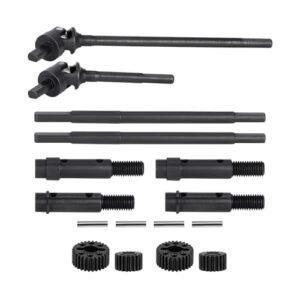Vanquish RC F10 CVD Drive Shafts for RC Planes Phoenix AZ CNC Metal Universal Joint Straight Shaft Portal Stub Axle with Steel 28 20T Portal Gears