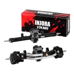 INJORA ProSteer Double Joint 40g Front and 22g Rear 1/24 RC Axle for Axial SCX24 Upgrade