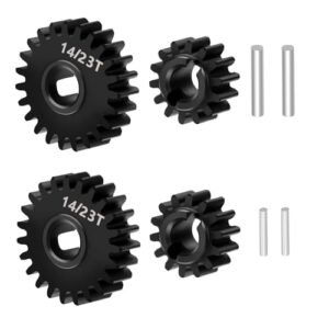 WEFEINO 40CR Steel Stock Portal Gears Set 14T 23T for Redcat Ascent 18 1 18 Scale RC Rock Crawler Upgrades Perfect for RC Willey 21st South