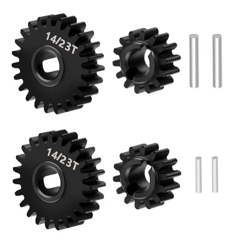 WEFEINO 40CR Steel Stock Portal Gears Set 14T 23T for Redcat Ascent 18 1 18 Scale RC Rock Crawler Upgrades Perfect for RC Willey 21st South