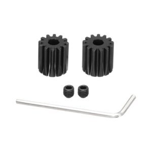 DMiotech M1 13T 14T Steel 5mm Hardened Pinion Motor Gear for RC Car Brushed Brushless Motors with 2 Screws Hex Spanner