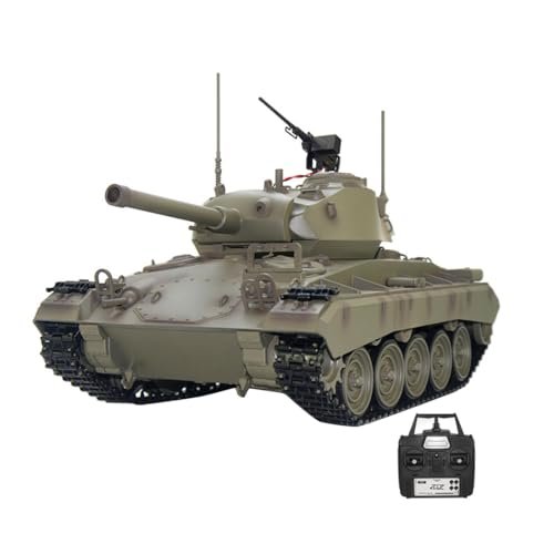 KAROYD Propel RC Tank M24 Light Tank Model 1/16 Scale with Sound Light Smoke Effects and BB Shooting