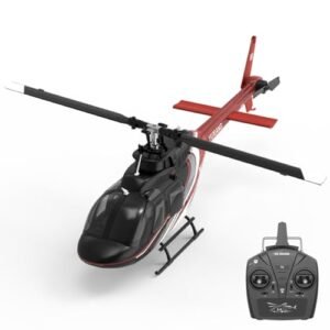 KAROYD F08 Bell 206 Jet Ranger RC Helicopter 1 27 Scale 2 4G 6CH Brushless Direct Drive 3D 6G Flybarless Helicopter Model Tri Battery Version for Advanced Players