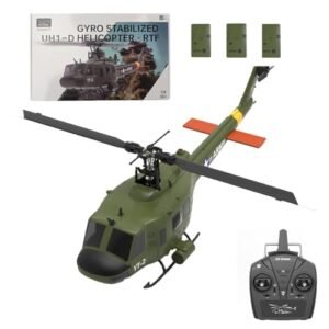 KAROYD F07 Fly Wing Bell UH 1 Huey RC Helicopter 1 34 Scale 2 4G 6CH Brushless Direct Drive 3D 6G Flybarless Model Tri Battery Version