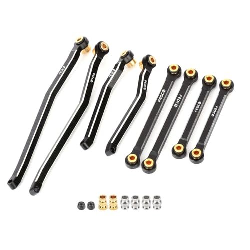 Bezgar RC Parts HobbyPlus CR18P High Clearance Steel Linkage Set for Enhanced 1/18 RC Crawler Performance