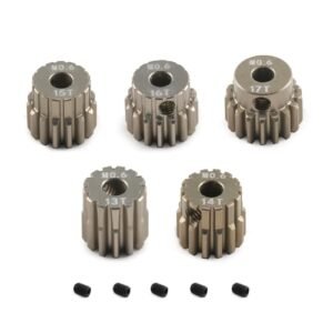 Jetiger RC Plane Gold Metal Gear Set 1/8 inch Hole 0.6 Metric Pitch 3.175mm Shaft 13T 14T 15T 16T 17T with 5 Grub Screws