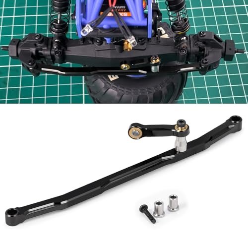 RCHUBAM 1 Set Aluminum Steering Link Arm Tie Rod Linkage Set for 1/14 RC Truck Parts Upgrade Compatible with LOSI Mini LMT