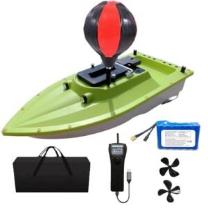 Wonderplay Super Speed RC Boat CRESEAPRODUCTS S80 Brushless Motor Saltwater Fishing Bait Boat with GPS 2 Line Releases 2x10000mah Battery IP66 Waterproof 500M Range 5M/S