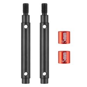 MOHERO 2Pcs Steel Extended 5mm Portal Stub Axle Drive Shaft Lexus RC 300 Aftermarket Parts Upgrade for Enhanced Performance