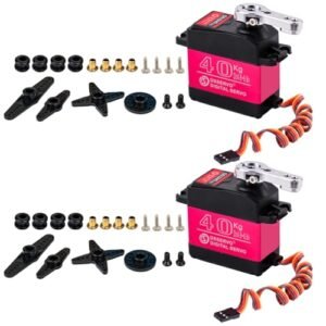 Stemedu 40KG High Torque Digital Servo All Metal Gear for Revell RC Plane and 1/8 1/10 1/12 RC Car Crawler Robot Pack of 2