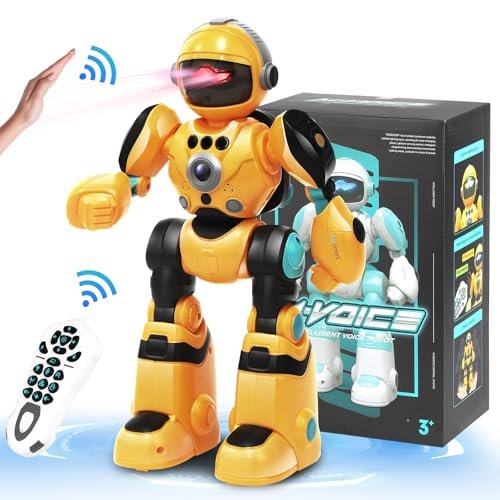 Zreswap Programmable Remote Control Robot Toy with Voice Recording and Gesture Control for Kids
