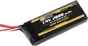 BEEZRC FMS RC Car RC Parts LIPO Battery 2S 7.4V 2000mAh 2C XT30 rc car 1/12 Hummer H1