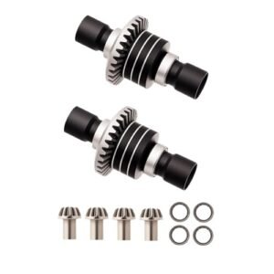 Mesimsple 45 Steel Front Rear Differential Diff Input Gear Set Upgrade for MJX Hyper Go RC Boats the Black Series RC Boat