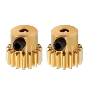 eMagTech 2Pcs RC Car Motor Pinion Gear 2.3mm Shaft 48DP M0.6 16T Motor Gear for KTM 390 vs RC 390 1/12 and 1/16 Scale Models